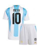 Argentiina Lionel Messi #10 Kotipaita Lasten Copa America 2024 Lyhythihainen (+ shortsit)
